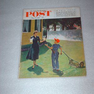 Vintage 1955 Saturday Evening Post magazine